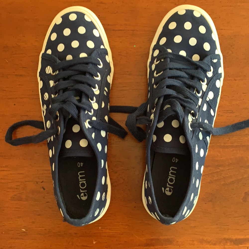 Eram 🇫🇷 sneakers petits pois Navy size EU 40 - US 8.5